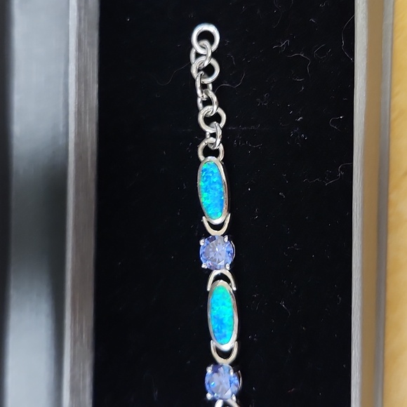 Tanzinite and Opal bracelet - Picture 2 of 6